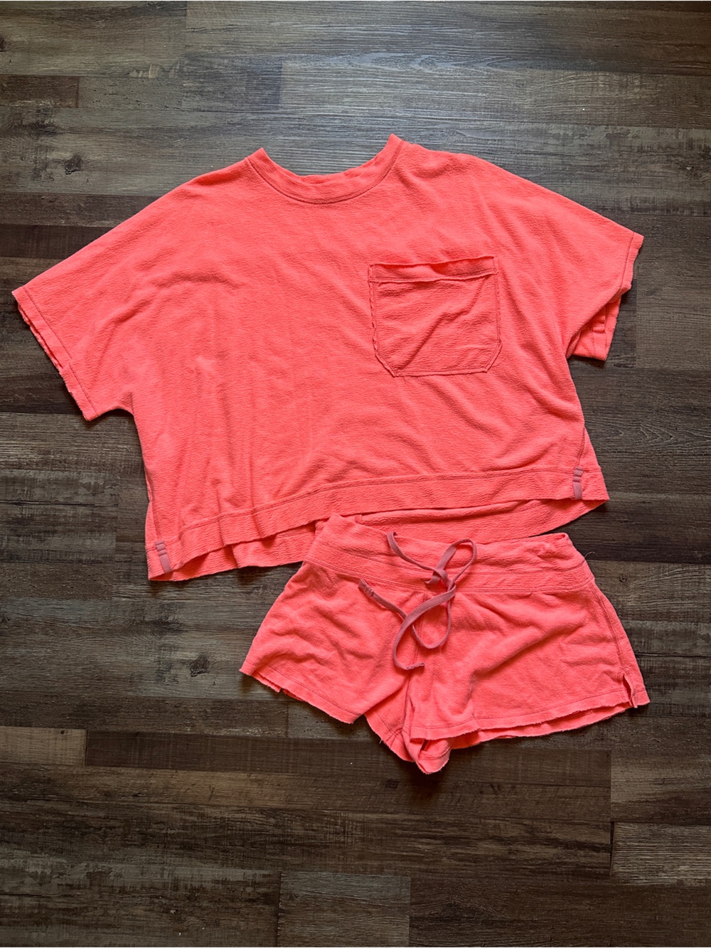 Neon Pink Free People Staycation Set